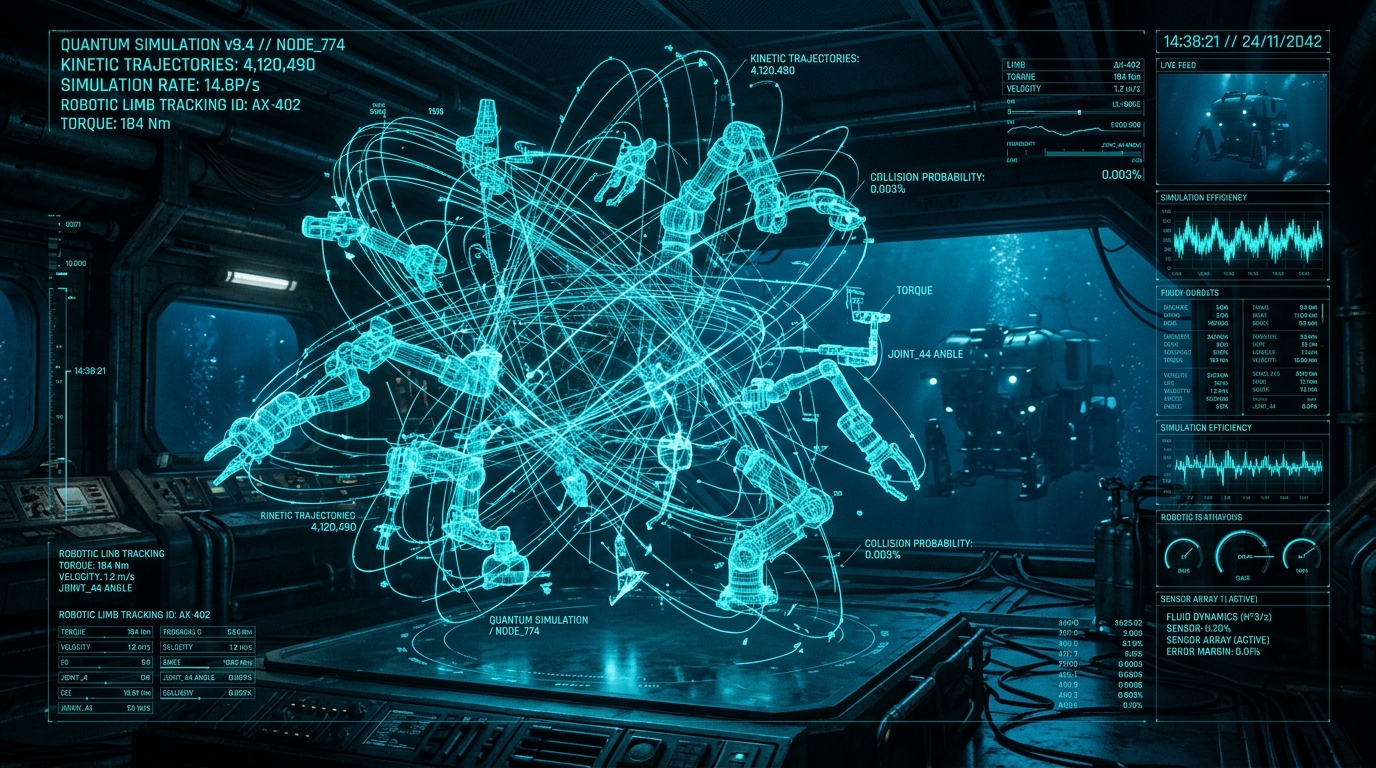 Quantum Holographic Simulation Matrix Projecting Millions of Parallel Kinetic Trajectories in Real Time